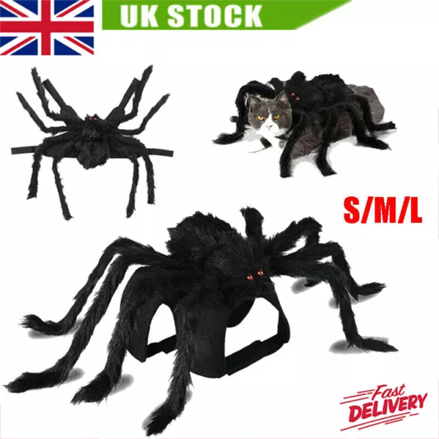 Halloween Pet Bat Wing Spider Costume Dog Cat Puppy Cosplay Clothes Outfit Dress