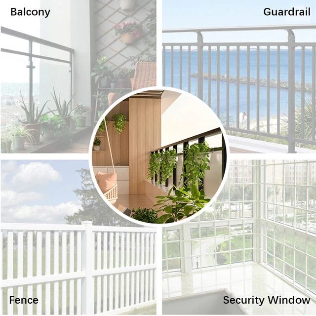 de fenêtre Rampes Pot à fleurs suspendu, Balcon Pot de planteur, Garde-corps 5