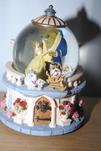 Disney Beauty And The Beast Musical Snowglobe