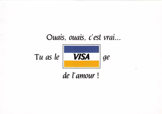 Carte Postale Publicitaire - VISA - Advertising postcard