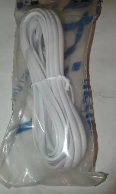 12x NEW 3m White RJ11 to BT Plug (BT431A) 2 Wire Crossover Cable Job Lot #VID209