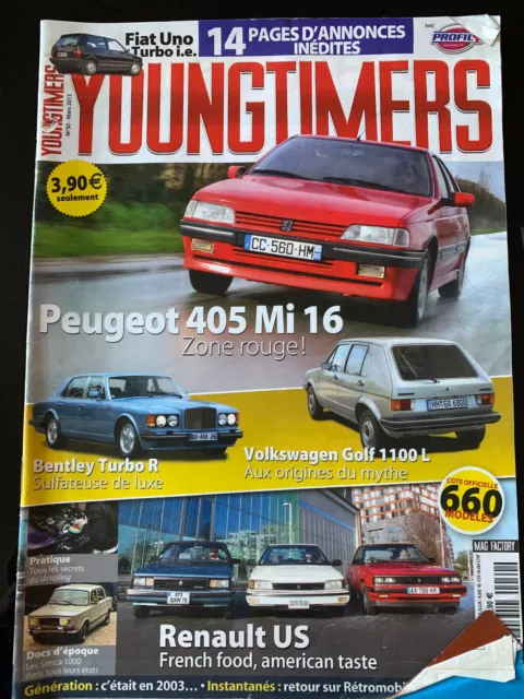 YOUNGTIMERS n°28 du 01/2013; Renault 5 Turbo/ Fiat Coupé 16 V/ Ford Taunus TC1