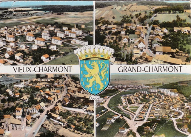 VIEUX-CHARMONT GRAND-CHARMONT mutivues timbrée 1965