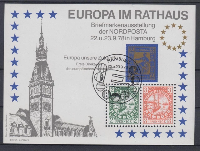 Vignette 1978 Nordposta Briefmarkenausstellung gestempelt