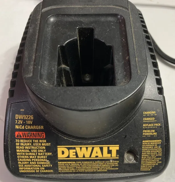 DeWalt - DW9226 cargador de batería para 1 hora 7.2 voltios - 18 voltios  NiCd
