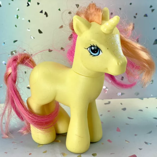 My little Pony Mein kleines Pony G1 G2 G3 Einhorn Gelb Sonne Pink Orange Haare