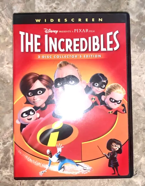 DISNEY PIXAR THE Incredibles DVD 2-Disc Widescreen Collector’s Edition ...