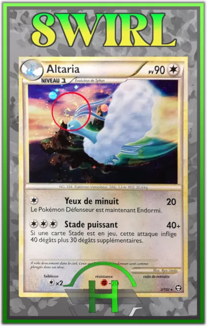 Altaria Holo Swirl/Spirouli - HS:Triomphe - 2/102 - French Pokemon Card