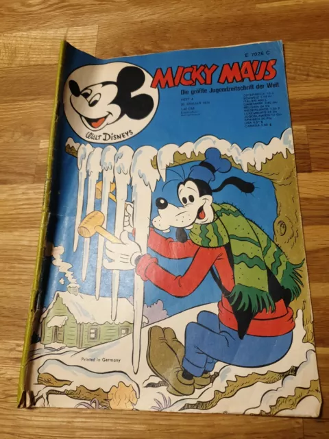 MICKY MAUS - Heft Nr 4 von 1974 - Ehapa Verlag