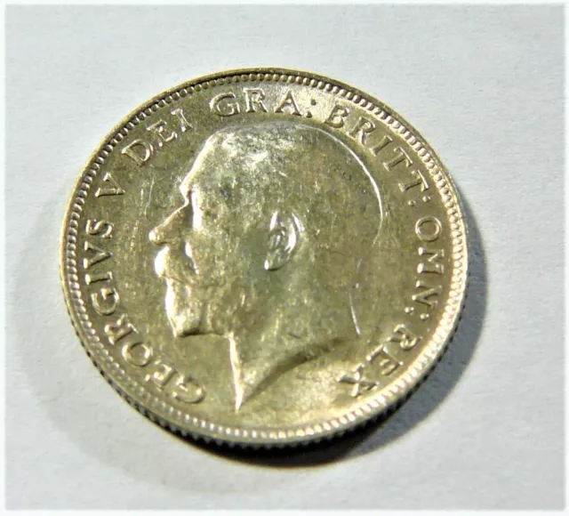 1918 Great Britain Silver Six Pence UNC