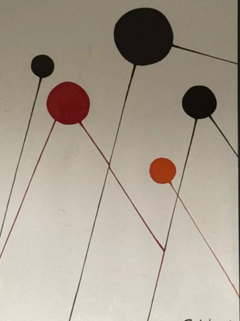 Alexander Calder Antique Modern Abstract Lithograph Old Vintage Modernism 1968 2