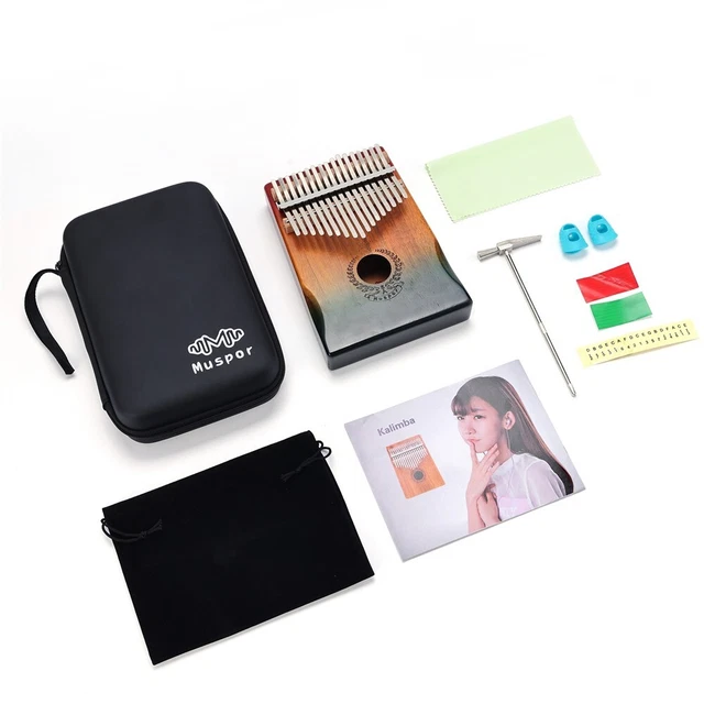 Muspor Kalimba Piano C Clé Cadeau Instruments Kalimba Ton Musical Avec Sac