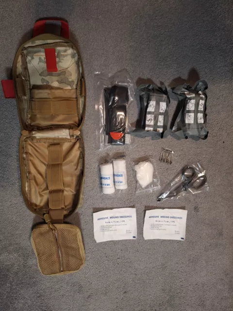 IFAK Individual First Aid Kit Pack **UK SELLER** (CAMO)