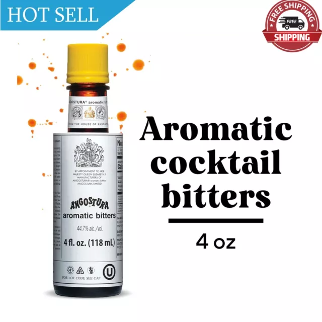 ANGOSTURA Aromatic Bitters, Cocktail Bitters for Professional & Home Mixologi...