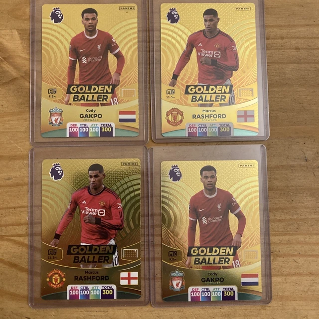 PANINI ADRENALYN XL PREMIER LEAGUE 2023 2024 Golden Baller X 4 Cards