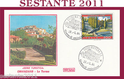 ITALIA FDC ROMA SERIE TURISTICA B203 CASTELLO DI GRADARA 1974 ANNULLO MATERA 