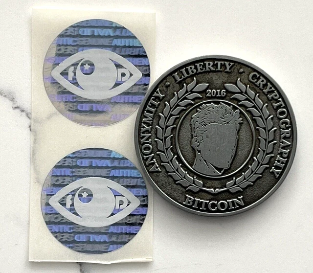 We Are All Satoshi 2017 BTC Crypto Collectors Coin Silver #51/100 Cold Storage