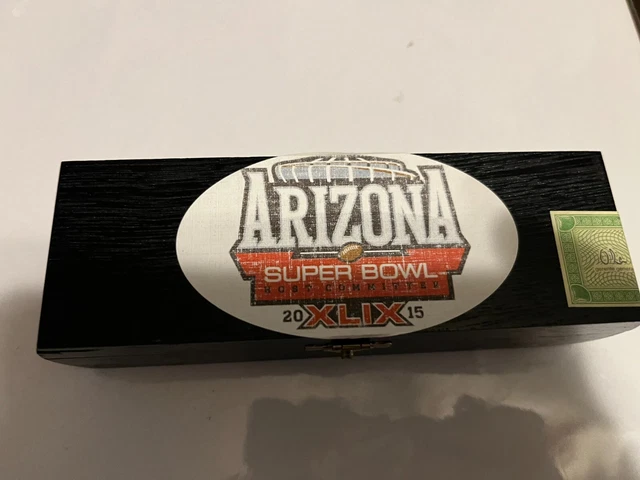 2015 (Xlix) Superbowl Wooden Cigar Box