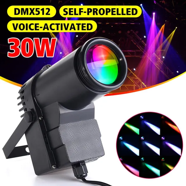 U`King 30W LED Pinspot RGBW DMX Lichteffekte Bühnenlicht Punktstrahler Show Club