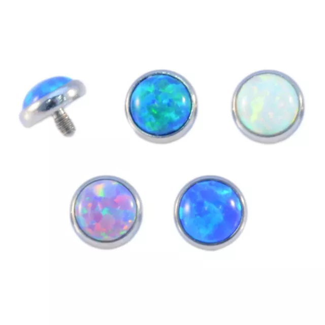 Dermal Anchor Top Micro Dermal Head Surface Piercing Balls Cones Domes Gems 3