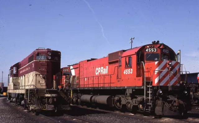 CP CANADIAN PACIFIC Railroad Train Locomotive 4553 TORONTO ON 1980 ...