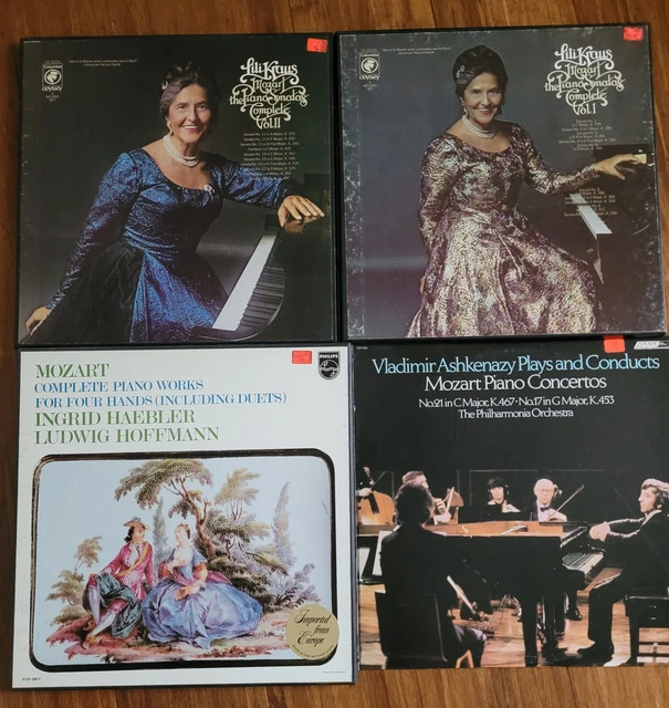 Vintage Mozart Vinyl Ashkenazy Concertos, Haebler & Hoffman & Lili Kraus Sonatas Vintage Mozart Vinyl Ashkenazy Concertos, Haebler & Hoffman & Lili Kraus Sonatas