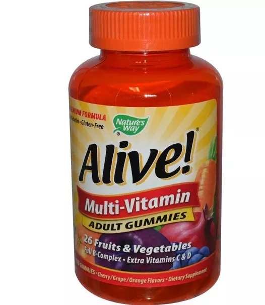 Nature's Way, Alive! adultes multi-vitamines, arômes de fruits, 90 Gummies € 92,