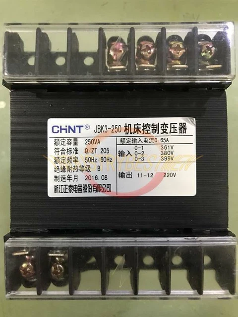 CHNT JBK3-250VA Machine Tool Control Transformer 361V380V399V to 220V NEW