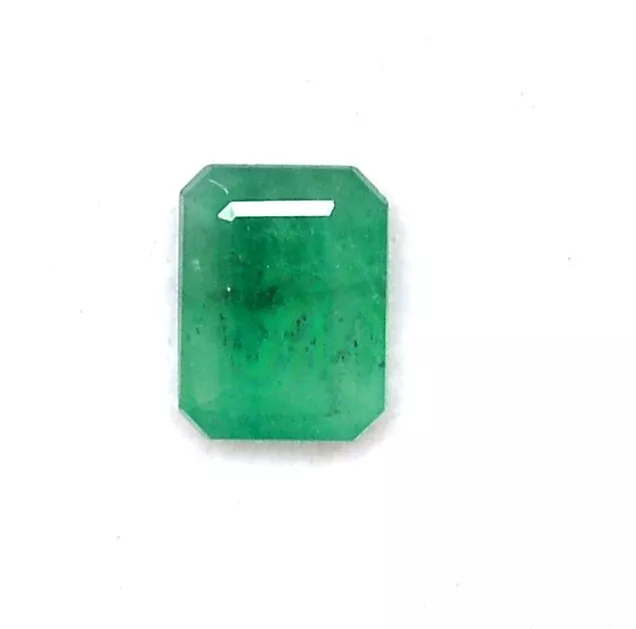 8x6 MM Certificato Smeraldo Naturale Taglio Ottagonale 1.38 K Non Trattato Sfuso