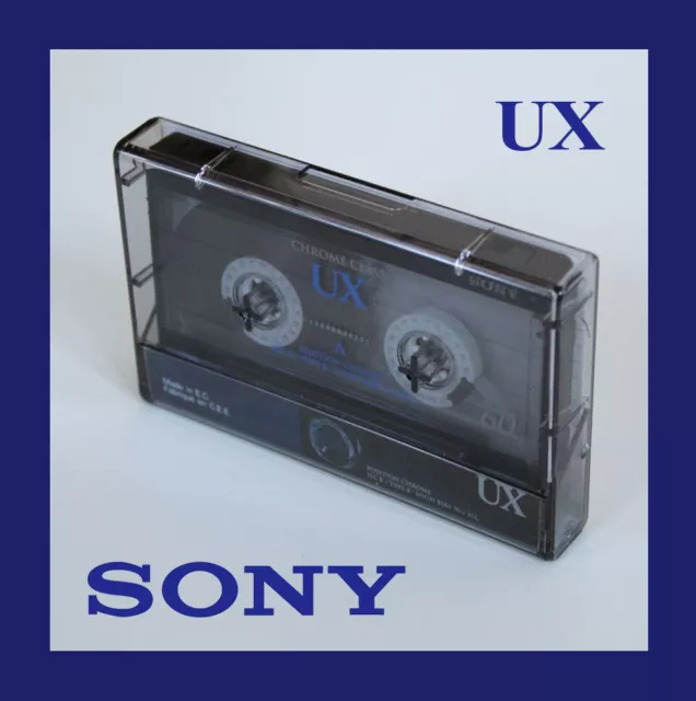 Cassetta SONY Chrome UX 60 👊 Tape MC Cassette Retro 90's Music Cassete Tonband)