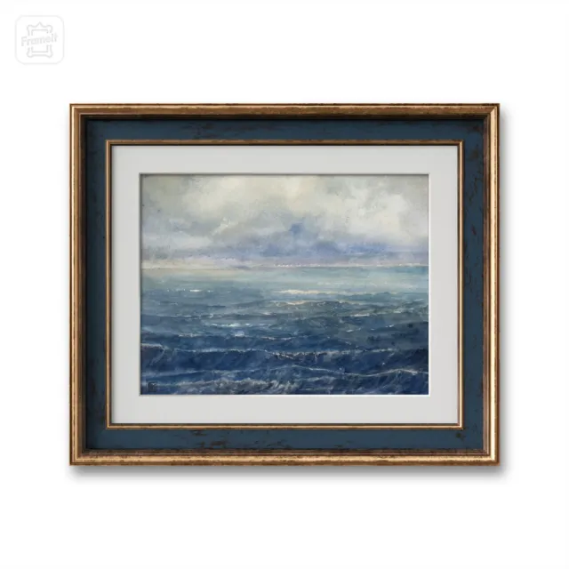 Bild-Aquarell-Watercolours-Sea- Meer-Sky-Himmel-Fine Art Print- 52 x 40 cm 3