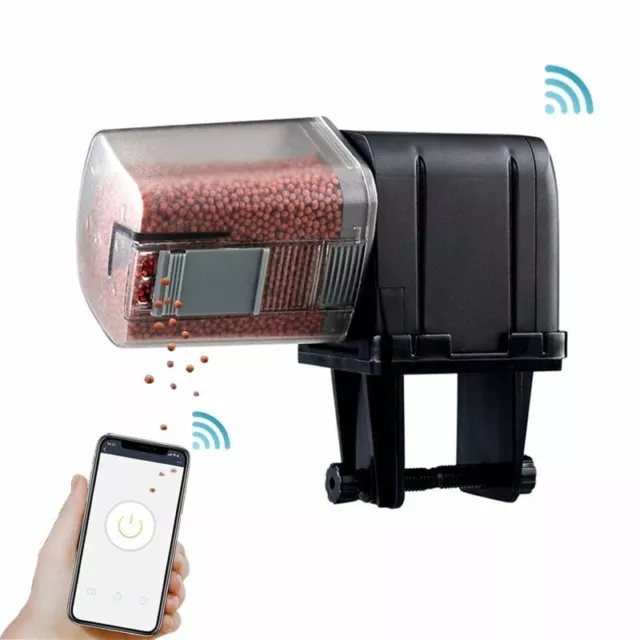 Automatischer Fisch-Futterautomat mit WiFi-APP-Steuerung, Aquarium-Futterspender