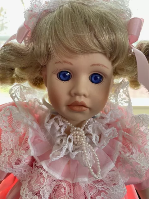 Collectible "Dolls by Pauline" - Margaret - hand painted porcelain doll 2