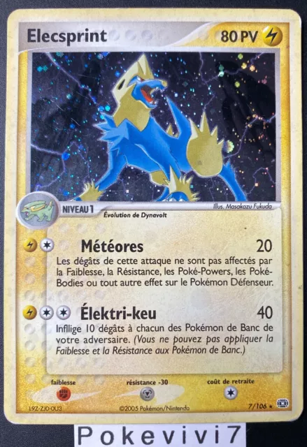 Carte Pokemon ELECSPRINT 7/106 Holo Bloc EX Emeraude FR