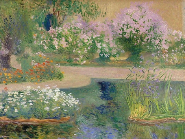 TABLEAU HUILE TOILE d'artiste Claude Monet signé estampillé main ...