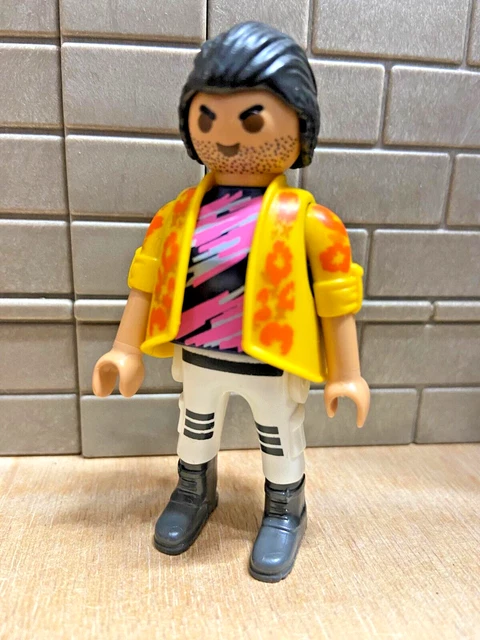 PLAYMOBIL Personnage Homme Gangster Hippie Biker 9 - pour CUSTOM RARE VINTAGE