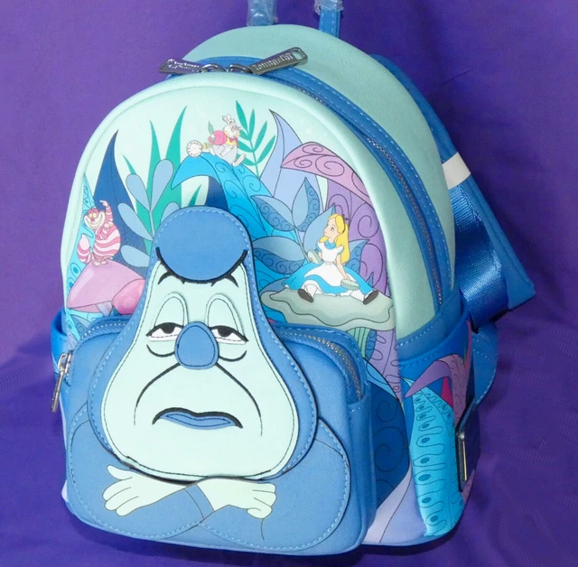 DISNEY LOUNGEFLY ALICE in Wonderland ride Absolem Caterpillar mini