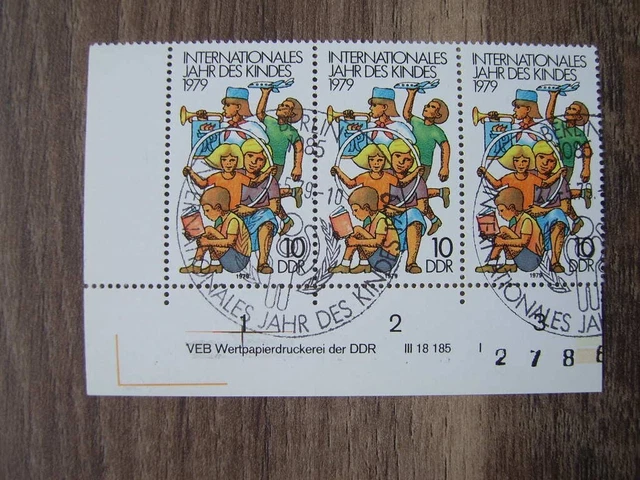 DDR; Mi.-Nr. 2422 FN I und mit Druckvermerk, gestempelt