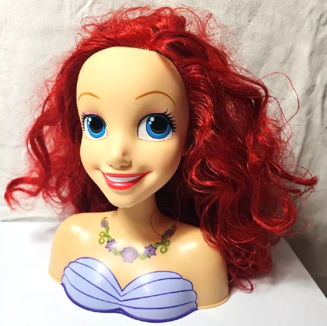 DISNEY PRINCESS ARIEL Little Mermaid Hair Styling Head Doll, Craft, DIY ...