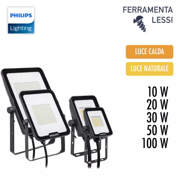 Faro Led Philips Da Esterno Faretto Proiettore 10W 20W 30W 50W 100W Ip65