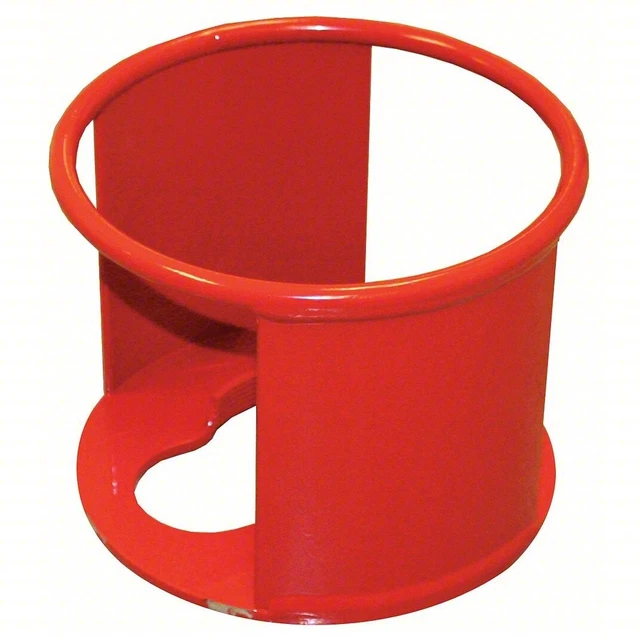 SAFTCART CC8LS-13 Cylinder Collar for 3 1/8, 6-22/25 Dia x 5-1/2 H, Red, Steel