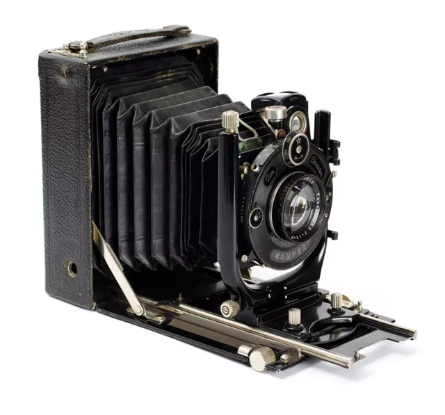 Ica Ideal 225 9x12 Folding Camera with Carl Zeiss Jena Tessar 4.5/15cm No.595813