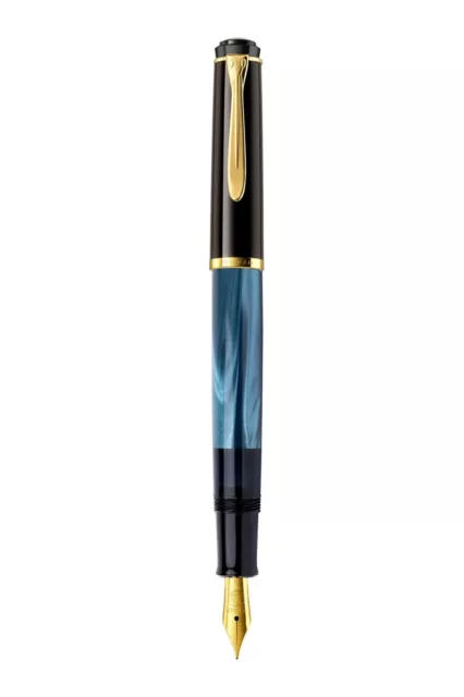 Pelikan M200 Pearl Blue Fountain Pen - F Nib 2