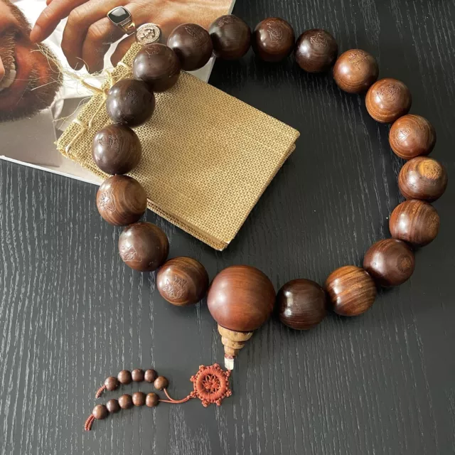 GREEN SANDALWOOD BRACELET Shaolin Temple Buddhist Monk Prayer Mala Beads  $13.20 - PicClick