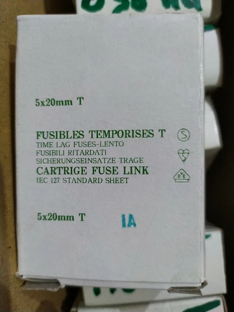 10x Fusible verre temporisé 5 x 20mm Lot 10 Pcs valeur au choix 20 mA à 10 Amp 11