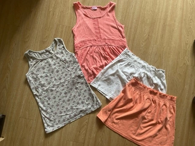 Age 8-9 years girls tops bundle x4 -Fat Face, F&F, George