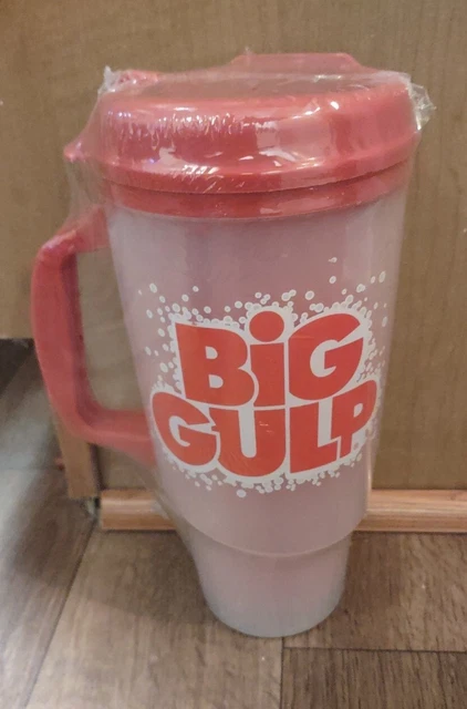 SEALED 7-ELEVEN BIG Gulp Insulated 34 oz Fountain Cup/ Travel Mug $19.