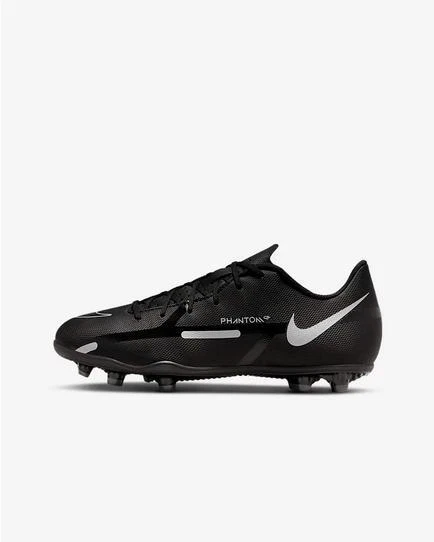 Nike Futsal Jr Phantom GT2 Club Fg / MG,Fußball - 007 (Schwarz / Dark Grey /