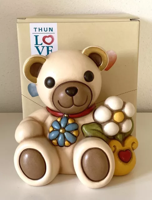 THUN CLUB TEDDY CON FIORE MARGHERITA Anno 2022 Con Scatola