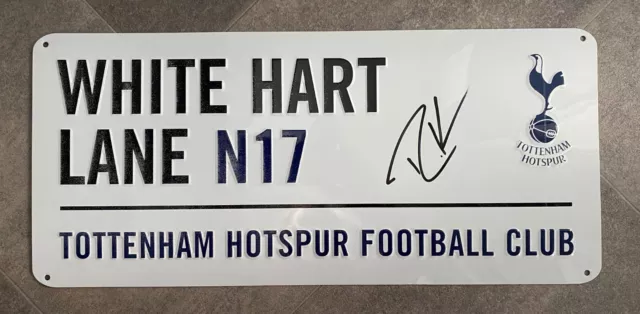 Robbie Keane - Tottenham Hotspur - hand-signed metal street sign